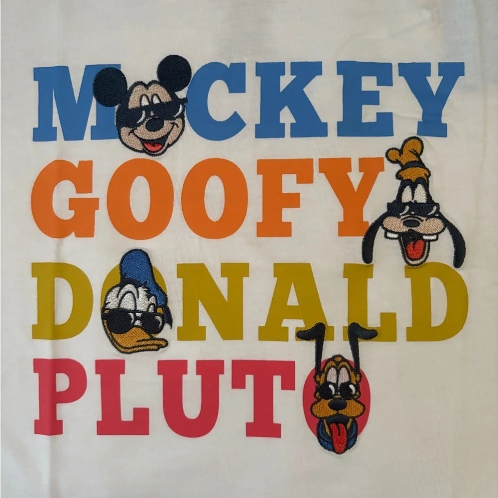 Disney White T-Shirt with Mickey and Friends